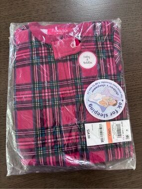 Family Pajamas Red Plaid Toddler Sleep Sack Macys New